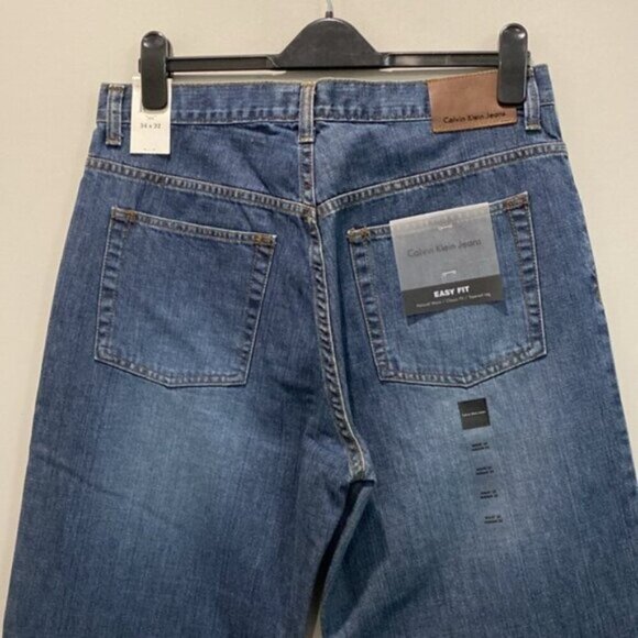 Calvin Klein Easy Fit Blue Jeans size 34 - Picture 6 of 14